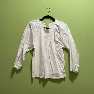 Target White Long-Sleeved Blouse
